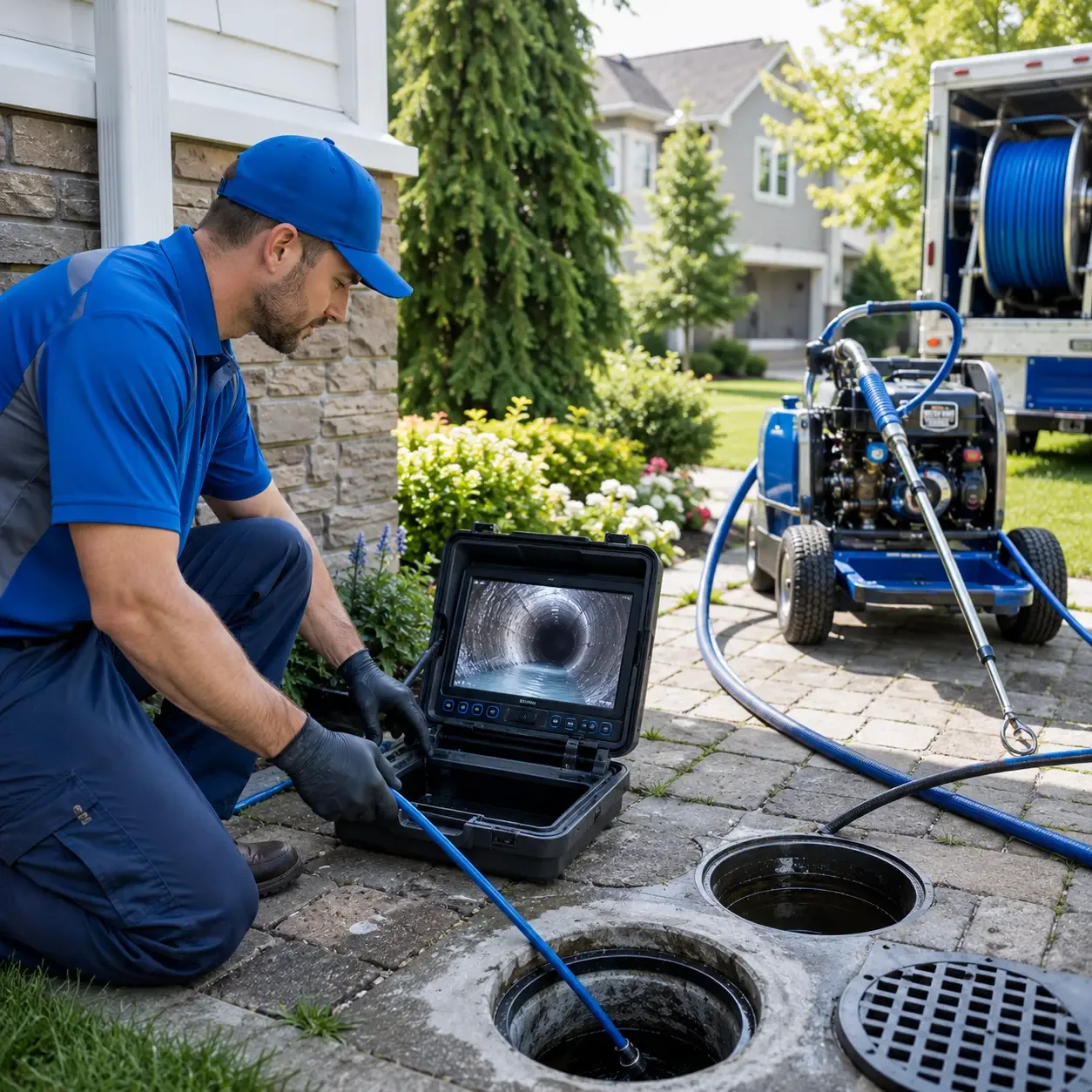 Outdoor drain cleaning professionals serving Commerce, GA